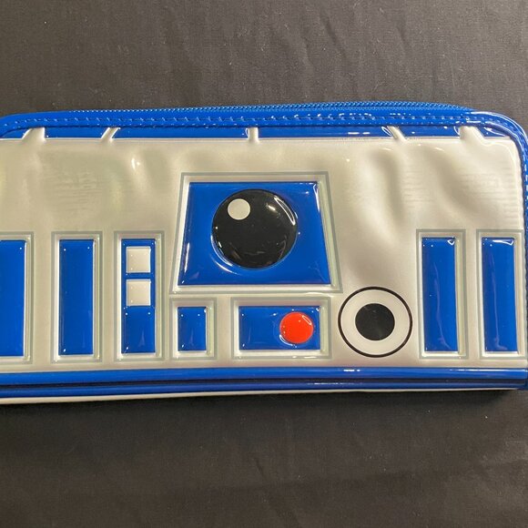 Loungefly R2D2 Blue & White Clutch/Bifold Wallet - Picture 1 of 4